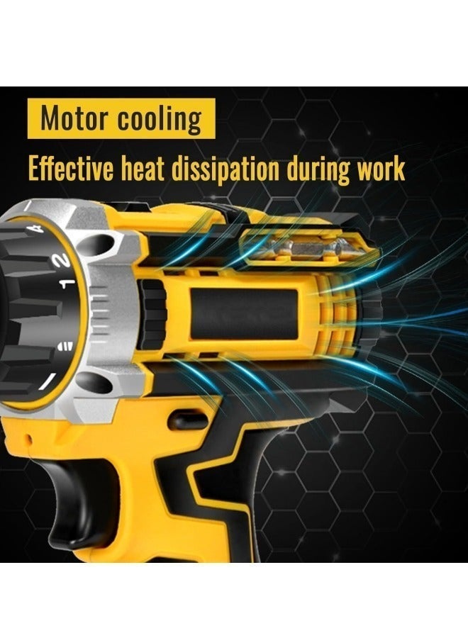 ALongDeng 48V Cordless Drill Set Power Drill Kit with 1PCS Battery 25 Position 2 Variable Speed 3/8'' Keyless Chuck Fast Charger and 24 Pcs Accessories with Case - Image 5